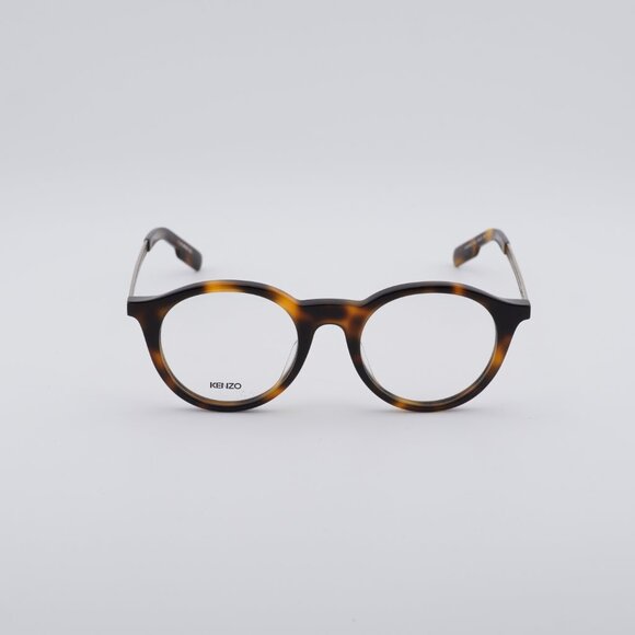 Kenzo KZ50015U 052 Eyeglasses Havana/Gold 48mm Round Frame - Picture 3 of 8